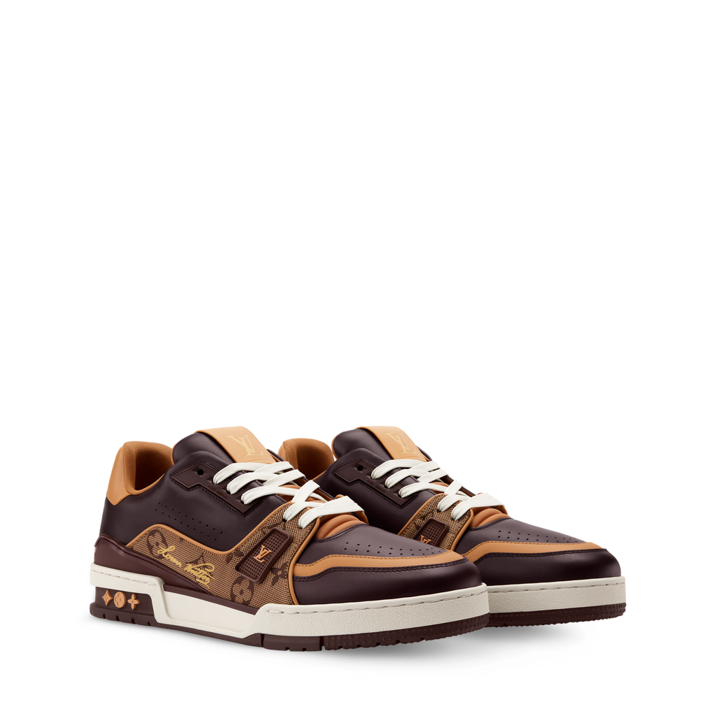 Louis Vuitton LV Trainer Brown Monogram Leather Sneaker