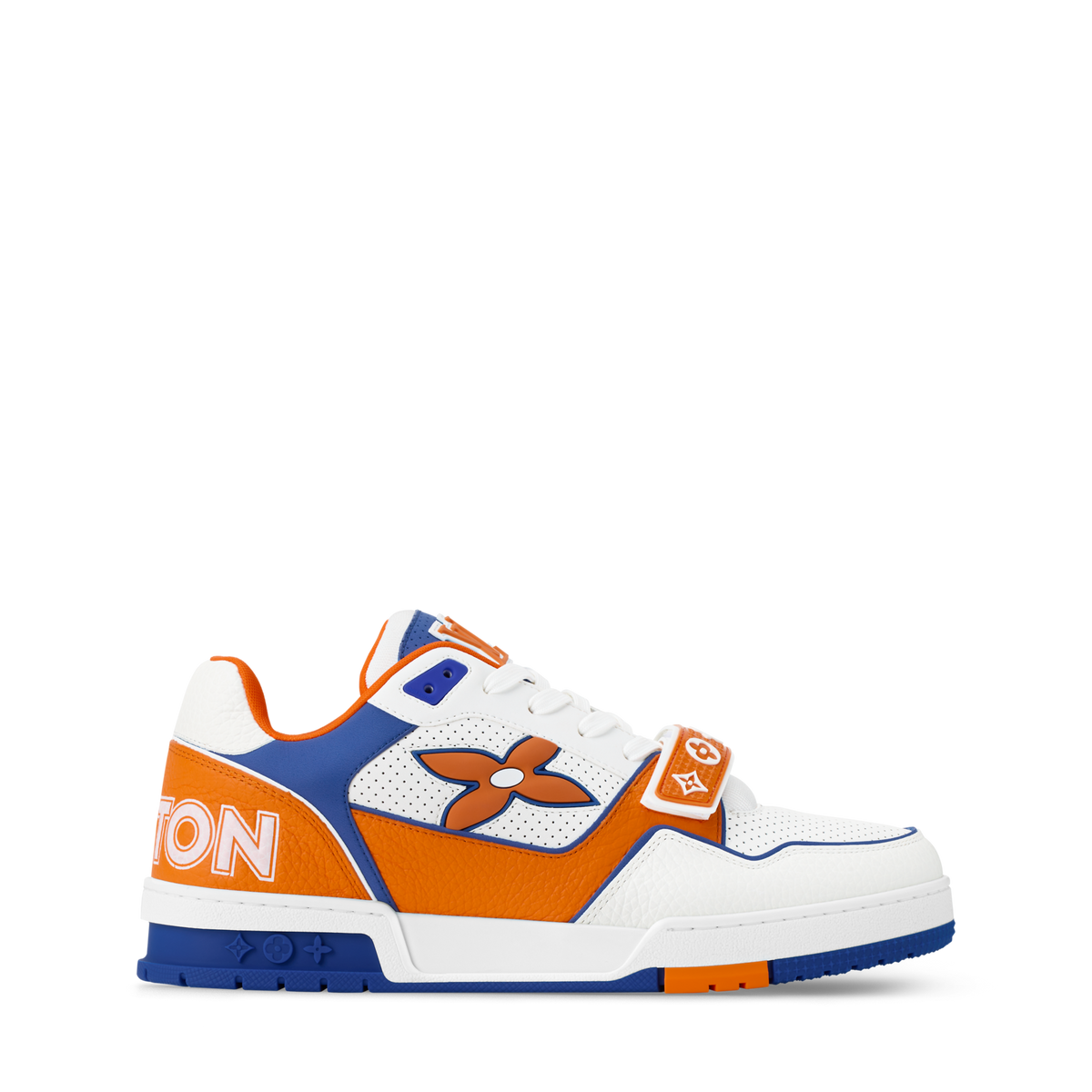 Louis Vuitton LV Trainer Orange Velcro Strap Sneaker