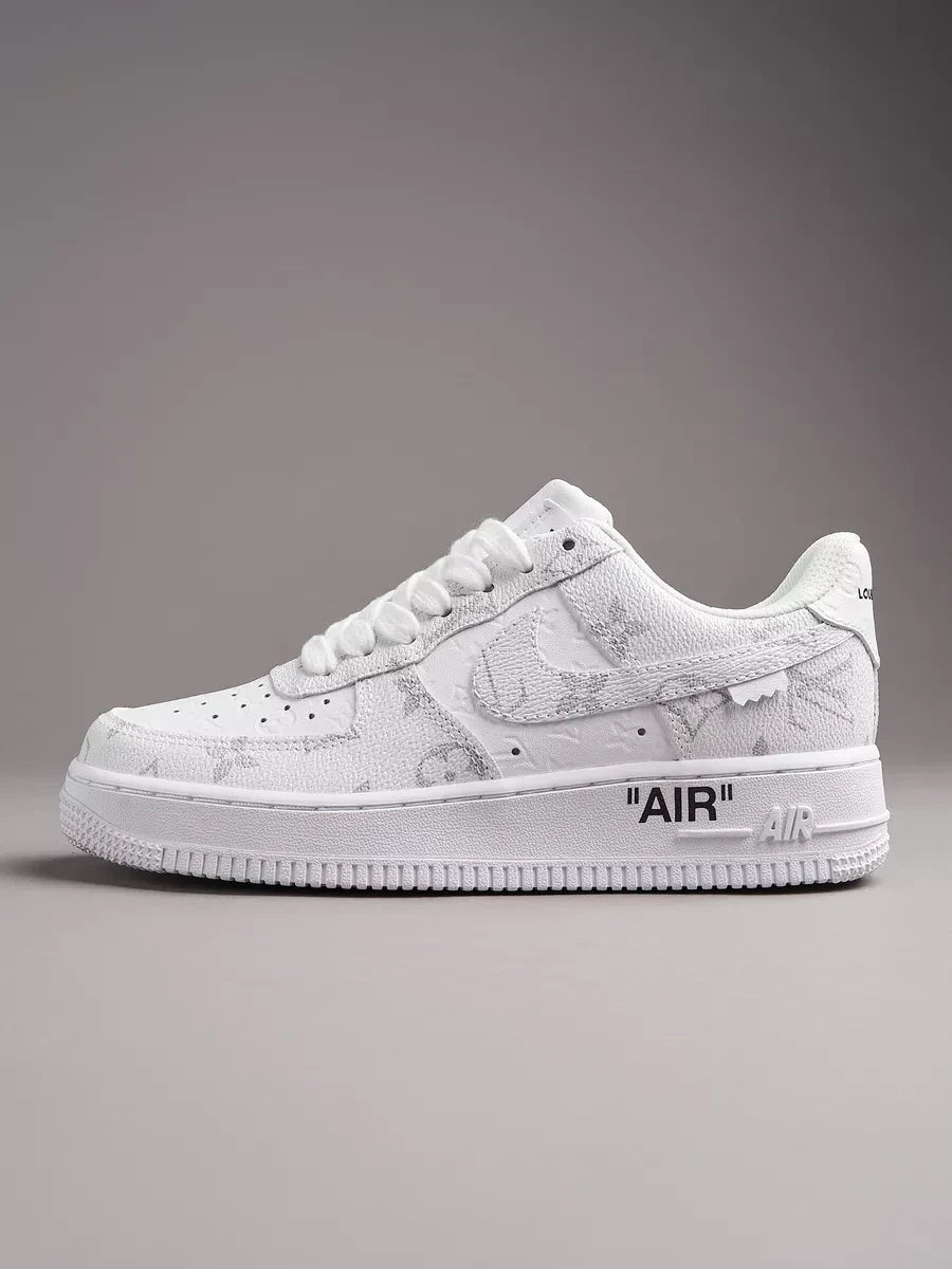 Louis Vuitton x Nike Air Force 1 Frost White Luxe Edition (Custom)